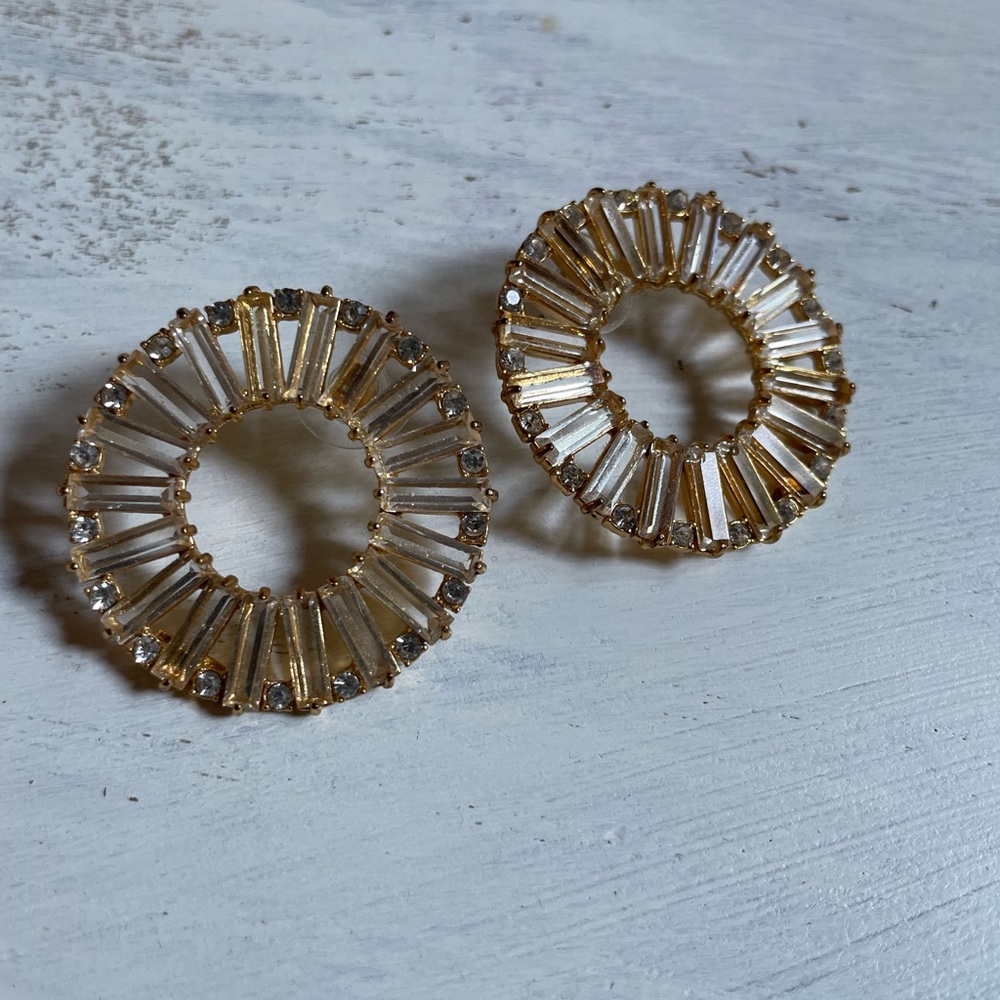 J. Crew Round Jewel Stud Earrings